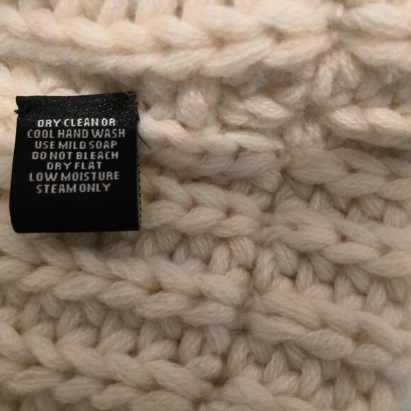 Christopher Pischer wool/cashmere cream cardigan sweater size S - Picture 7 of 8